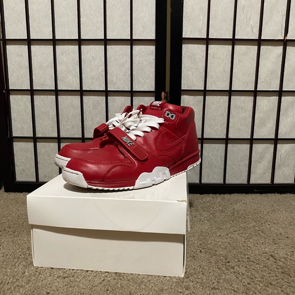 Nike Air Trainer 1 Fragment Design Gym red Size 10